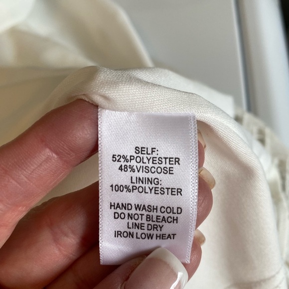 Lulus White Long Sleeve Mini Dress Size S - Picture 9 of 9